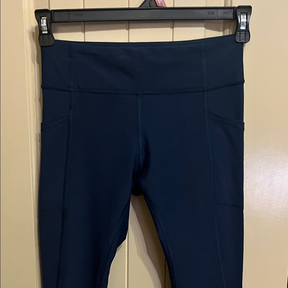 lululemon athletica Navy Blue Leggings with White Dots - Picture 4 of 5